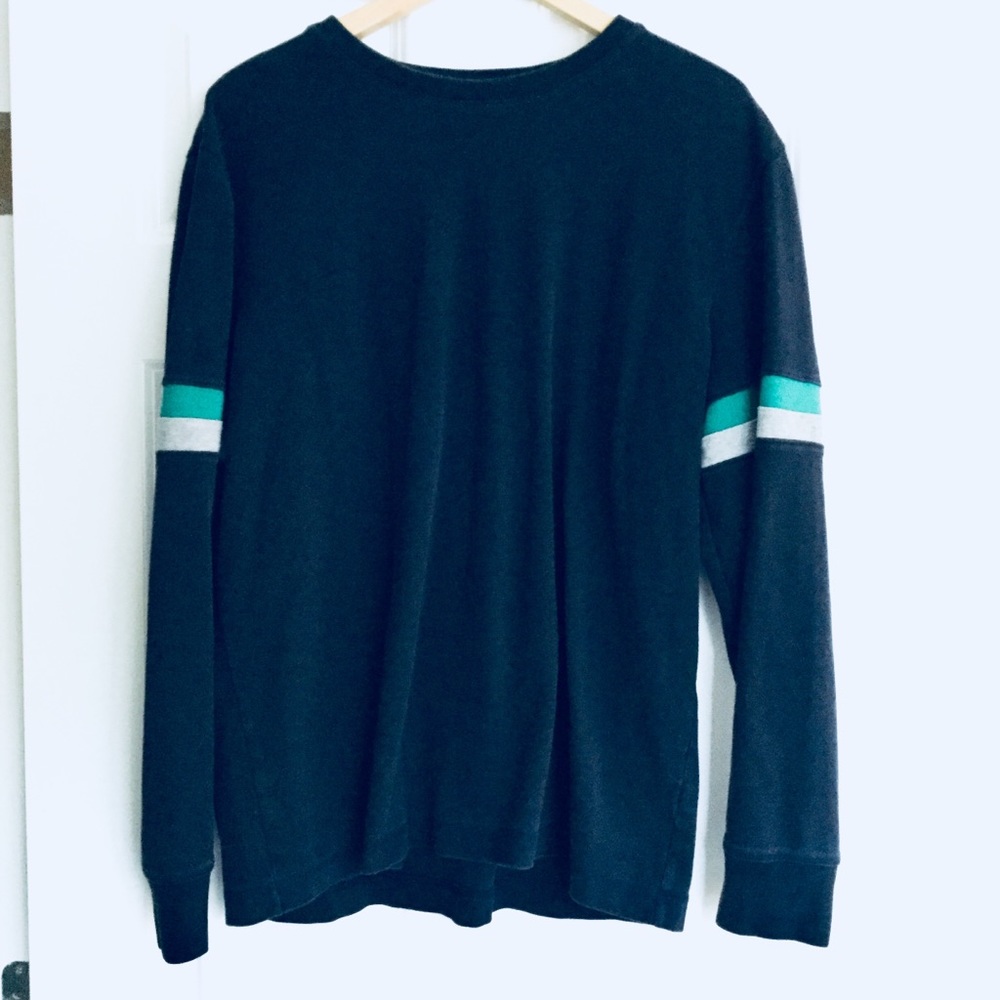 Banana Republic Men’s navy stripe long sleeve